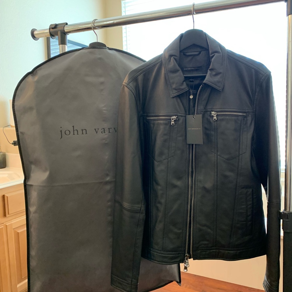 Trucker leather jacket